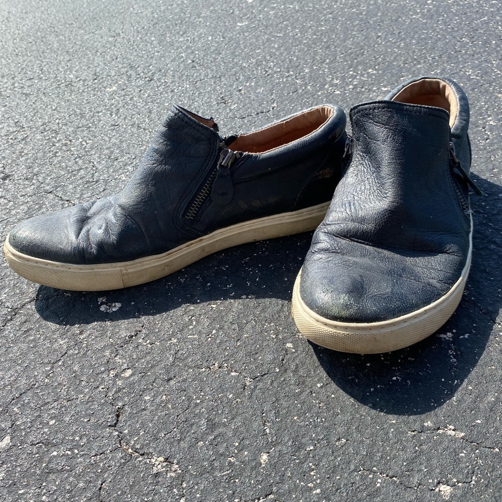 Gentle Souls leather slip on sneakers